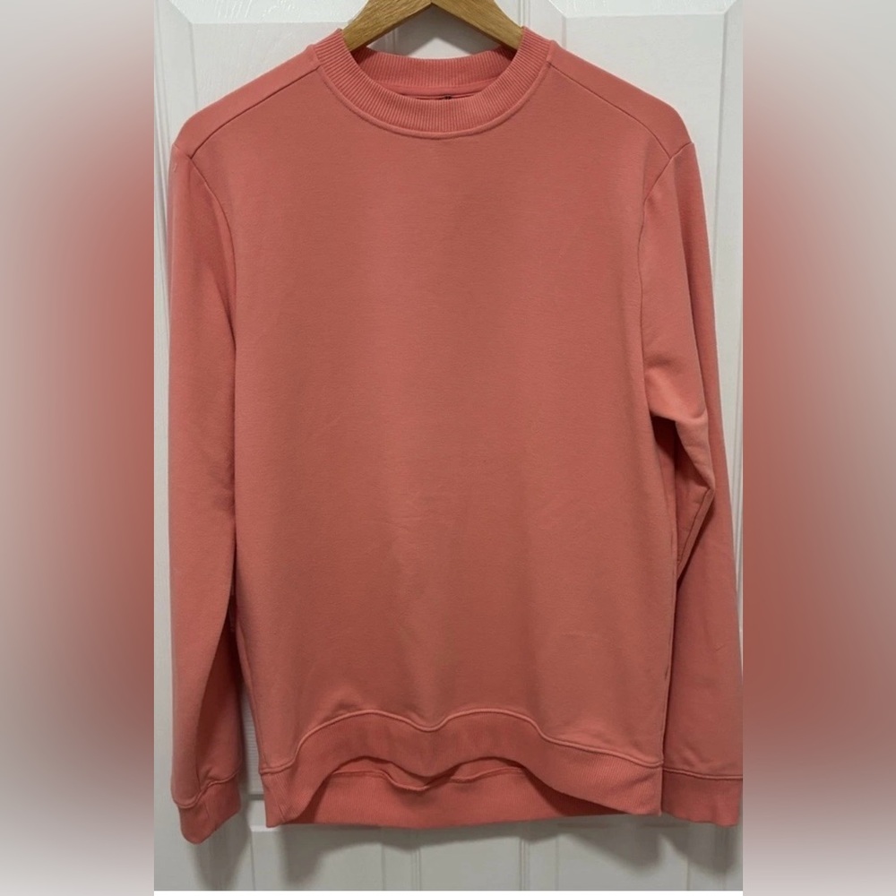 All in Motion Men's Crewneck Sweatshirt Size M, Color Coral Pink Athletic Casual